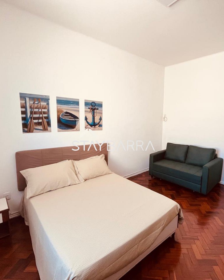 Apartamento de 1 Quarto na Praia de Copacabana