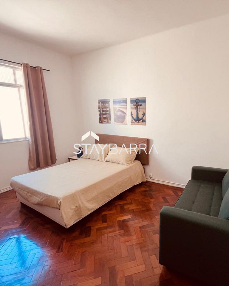 Apartamento de 1 Quarto na Praia de Copacabana