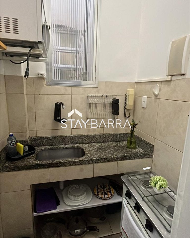 Apartamento de 1 Quarto na Praia de Copacabana