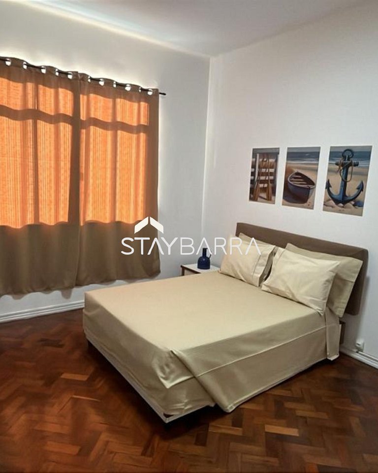 Apartamento de 1 Quarto na Praia de Copacabana